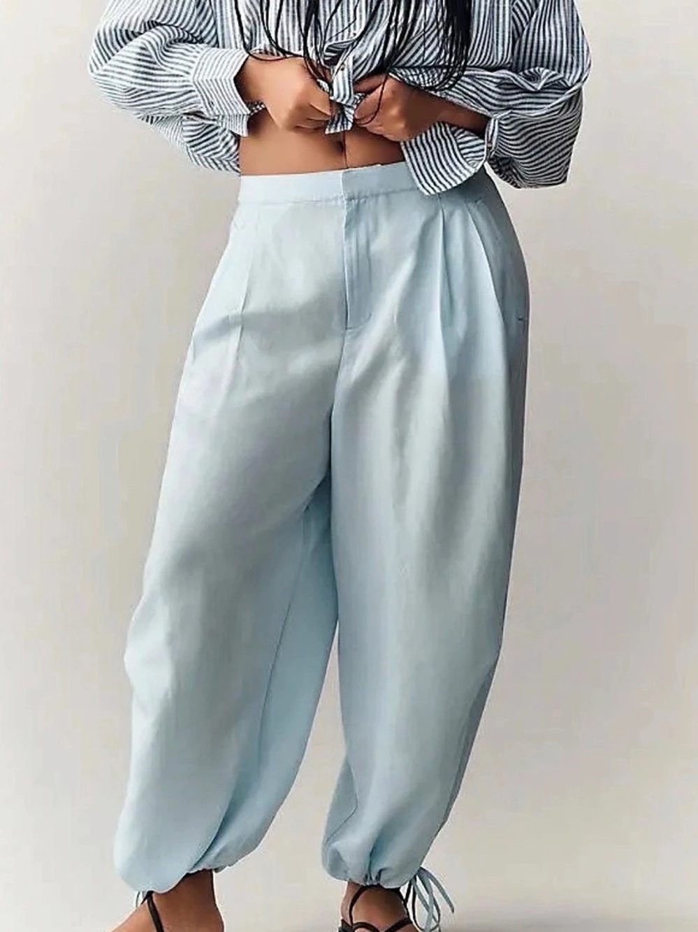 Anthropologie Light Blue Jogger Pants Size 6 NWT